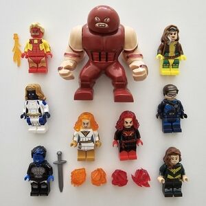 Lot of 9 Lego Compatible X-Men Minifigures